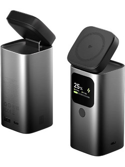 SHARGE Wireless Magsafe Power Bank 15000mAh 100W με Θύρα USB-A & 2 Θύρες USB-C Grey