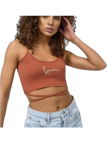 Karl Kani Γυναικείο Καλοκαιρινό Crop Top Rusted KW221-013-1