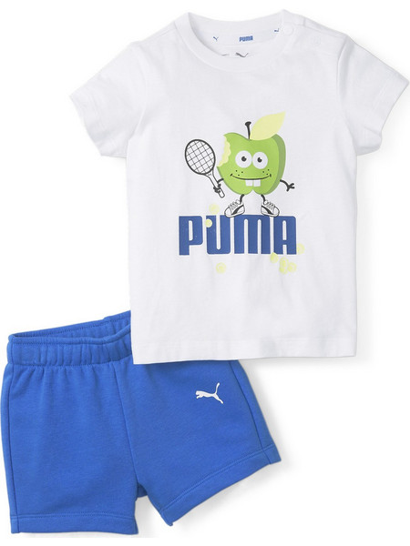Puma Βρεφικό Σετ για Αγόρι Καλοκαιρινό Λευκό Royal Blue 847318-02