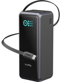 SmallRig Nano72 Power Bank 20000mAh 100W με Ενσωματωμένο Καλώδιο USB-C Power Delivery Black