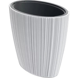 Iliadis Oro Oval Κασπώ Δαπέδου Πλαστικό Λευκό 58.5x39x55cm 773988