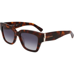 Longchamp LO745S-230 Γυναικεία Γυαλιά Ηλίου Τετράγωνα Κοκάλινα Ταρταρούγα με Μαύρο Φακό