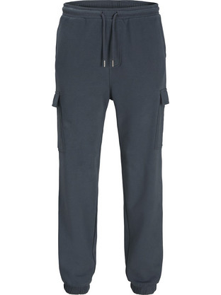 Jack & Jones Ανδρικό Παντελόνι Φόρμας με Λάστιχο Ανθρακί 12299173