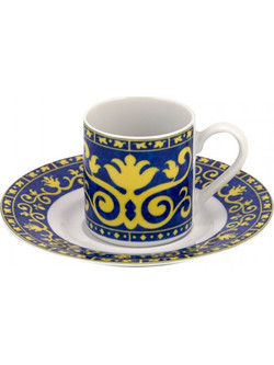 WM Collection Narabica Σετ Φλιτζάνια Espresso & Ελληνικού Καφέ Πορσελάνης Πολύχρωμα 100ml 6τμχ