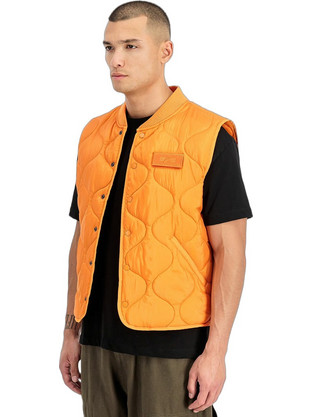 Alpha Αμάνικο Ανδρικό Μπουφάν Puffer Κίτρινο 266107-429