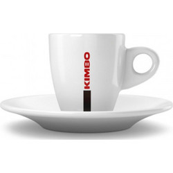Kimbo Φλιτζάνι Espresso Lungo & Ελληνικού Καφέ Πορσελάνης Λευκό 70ml KMFL-70ML