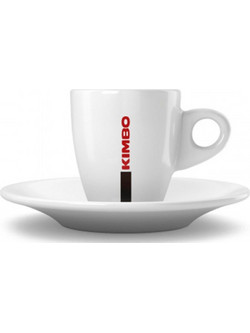 Kimbo Φλιτζάνι Espresso Lungo & Ελληνικού Καφέ Πορσελάνης Λευκό 70ml KMFL-70ML