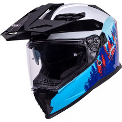 Pilot Helmets Atacama SV Summit White Blue Κράνος Μηχανής On / Off 1550gr
