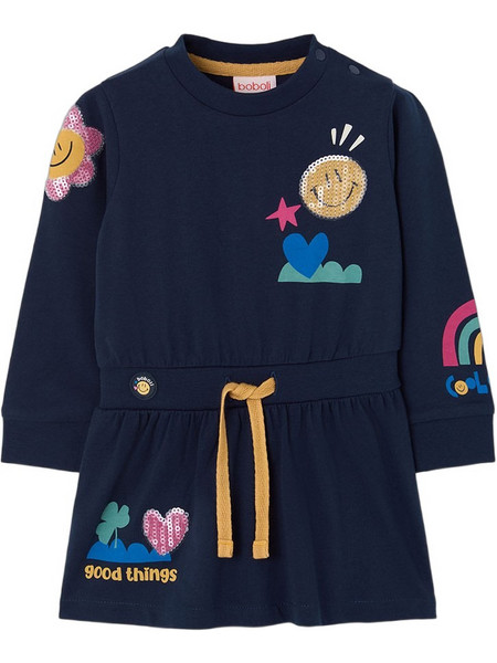 Boboli Παιδικό Φόρεμα Navy Μπλε 304096-2440
