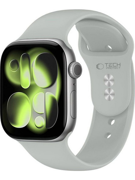 Tech-Protect Silicone Λουράκι Σιλικόνης Lunar Grey (Apple Watch 40 / 41 / 42mm)
