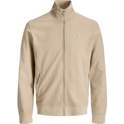 Jack & Jones Ανδρική Ζακέτα Φούτερ με Κουκούλα και Φερμουάρ Μπεζ 12302738