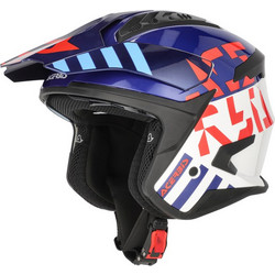 Acerbis Aria Evo White Blue Red Κράνος Μηχανής Jet