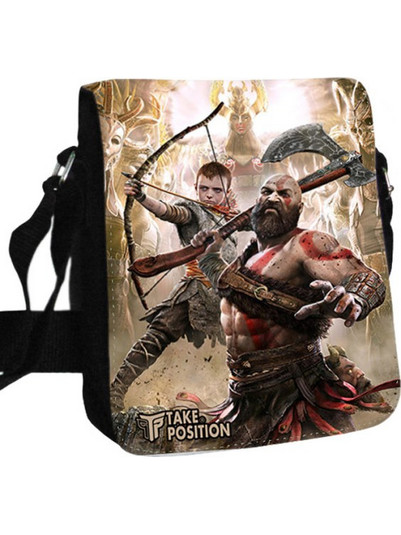 Takeposition God of War Next Generation Ανδρική Τσάντα Ώμου / Χιαστί Μαύρη 984-4518