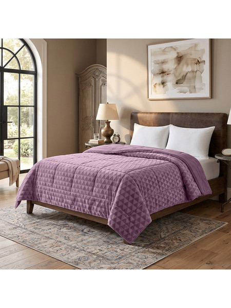 Beauty Home Κουβερτοπάπλωμα Υπέρδιπλο 220x240 Art 12701 Μωβ