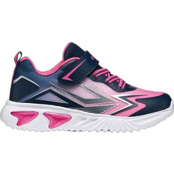 Geox Assister Παιδικά Sneakers με Φωτάκια Navy Μπλε Φούξια J66E9B02A9JC4268