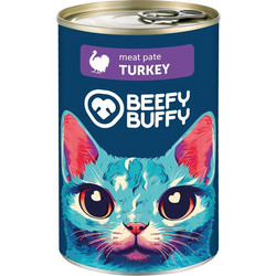 Beefy Buffy Adult Meat Pate with Turkey 415gr