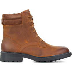 Clarks Orinoco2 Γυναικεία Αρβυλάκια Δερμάτινα Καφέ με Χοντρό Χαμηλό Τακούνι 26166972