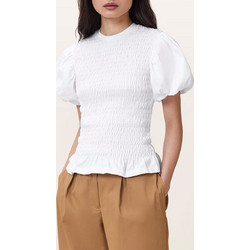 AllSaints Γυναικείο Καλοκαιρινό Top Βαμβακερό Λευκό W013JD