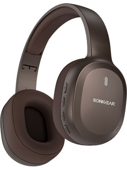 SonicGear Airphone 8 Ενσύρματα & Ασύρματα Bluetooth Ακουστικά Over Ear Espresso Brown
