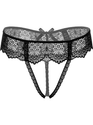Daring Intimates Γυναικείο Sexy String Αυτοκινήτου με Δαντέλα Μαύρο 8713221823830