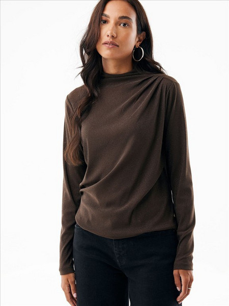 Mexx Γυναικείο Χειμερινό Top Σοκολατί MF007701563W-190915