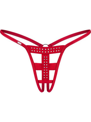 Obsessive Shiny Γυναικείο Sexy String Αυτοκινήτου Κόκκινο OB1391
