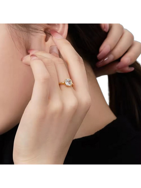 Jooliete Δαχτυλίδι από Ασήμι 925 με Ζιργκόν DXSR120762G