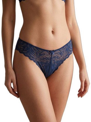 Milena By Paris Γυναικείο Brazil με Δαντέλα Navy Μπλε 8564