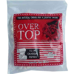 Φιλτράκια OVER TOP Slim 6mm με άνθρακα, 120 φιλτρα