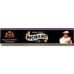 Χαρτάκια στιφτού MORENO Black KING SIZE SLIM