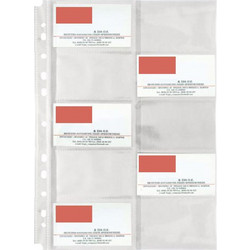 Ζελατίνη Black-Red PP - A4 - με 10 θήκες για κάρτες pvc THΛE