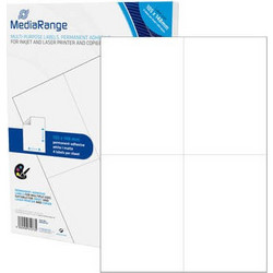 Ετικέτες Γενικής Χρήσης MediaRange (MRINK143) - 105x148mm - Λευκές (200 ετικέτες) MRINK143