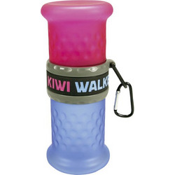 Kiwi Walker Δοχείο Ταξιδιού 2 Σε 1 Pink - Blue για Σκύλους και Γάτας