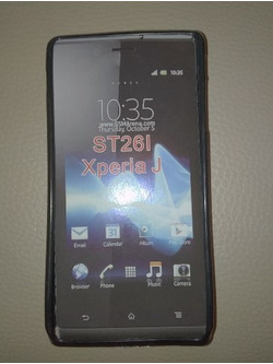 Θήκη για Sony Xperia J ST26I Glossy Flat black (OEM)