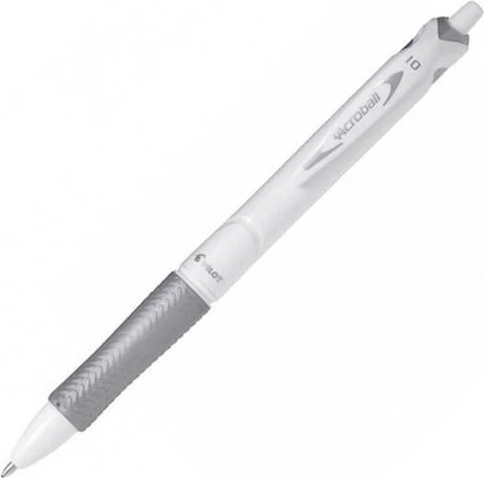 Pilot Acroball Pure White Fine Στυλό Διαρκείας 1mm Μαύρο BAB-15M-WB-BG ...
