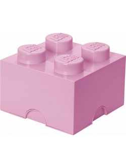 Lego Storage 4-Stud Brick Light Pink