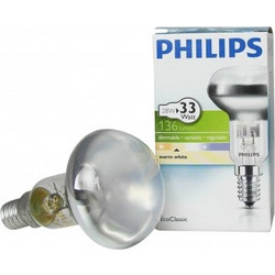 ΛΑΜΠΑ ΑΛΟΓΟΝΟΥ ΚΑΘΡΕΠΤΟΥ ECO PHILIPS R50 E14 28w (252743) 12404