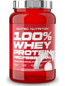 Scitec Nutrition 100% Whey Professional Strawberry Πρωτεΐνη Ορού Γάλακτος Γράμμωσης Χωρίς Γλουτένη 920gr