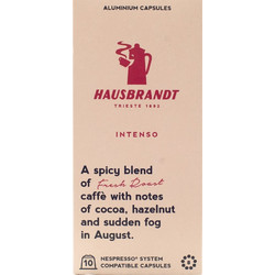 Hausbrandt Κάψουλες Espresso Intenso Συμβατές με Μηχανή Nespresso 10τμχ