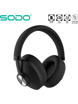 SODO SD-1007 Ενσύρματα & Ασύρματα Bluetooth Ακουστικά Over Ear Μαύρα