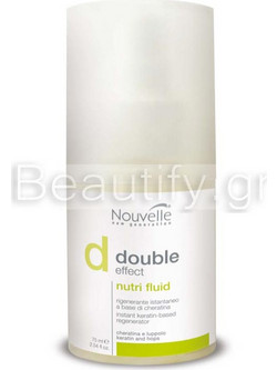 Nouvelle Double Effect Nutri Fluid Serum Μαλλιών για Επανόρθωση 75ml