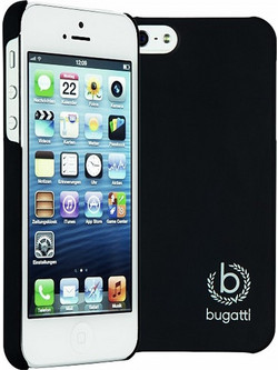 BUGATTI ΘΗΚΗ IPHONE SE/5S/5 FACEPLATE CLIP ON COVER SILK BLACK