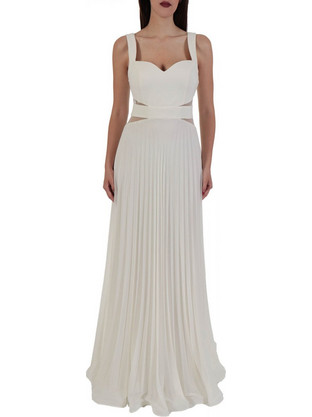 Allure Maxi Καλοκαιρινό Φόρεμα για Γάμο / Βάπτιση Λευκό 3123