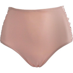 Gsecret Ψηλόμεσο Bikini Slip Ροζ Χρυσό 17096-986
