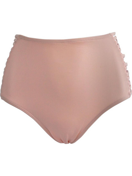 Gsecret Ψηλόμεσο Bikini Slip Ροζ Χρυσό 17096-986