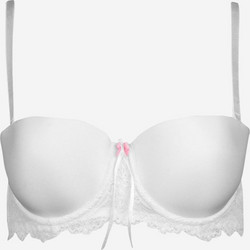 Σουτιέν μπαλκονέ Strapless Bride's White 8617