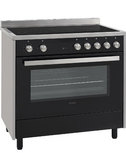 Hyundai HCV20-99L90V/BXG Κουζίνα Αερίου & Ρεύματος 105lt με Κεραμικές Εστίες 90cm