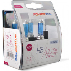 M-tech H8 Powertec Ultra White Αλογόνου 12V 35W 2τμχ