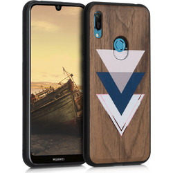KW Σκληρή Ξύλινη Θήκη Huawei Y6 (2019) - Wood and Triangles (49481.04)