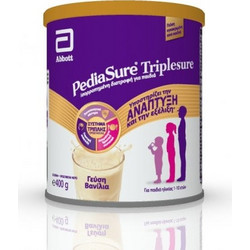Abbott Pediasure Triplesure Συμπλήρωμα Διατροφής σε μορφή Γάλακτος για παιδιά 1-10 ετών με Γεύση Βανίλια, 400gr